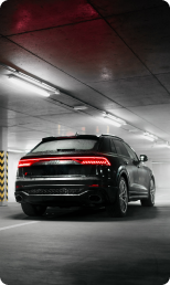 camioneta audi negra vista por detras